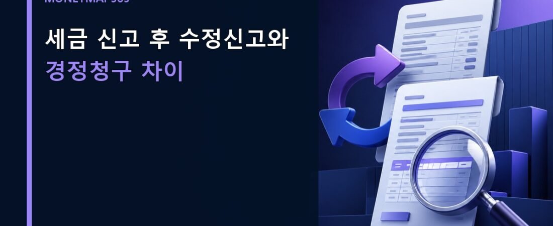 세금 신고 후 수정신고와 경정청구 차이
