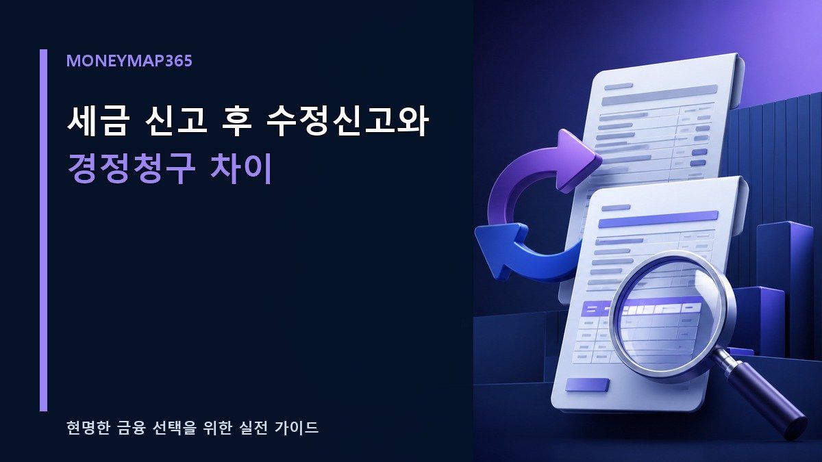 세금 신고 후 수정신고와 경정청구 차이