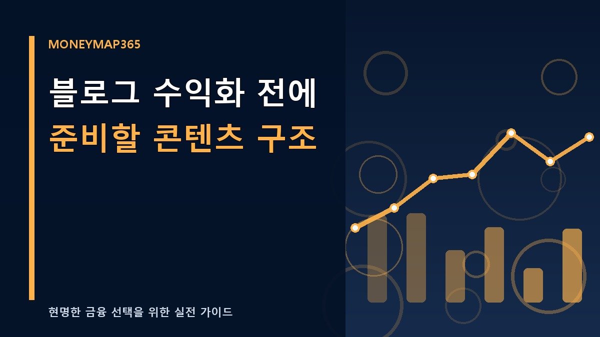 블로그 수익화 전에 준비할 콘텐츠 구조