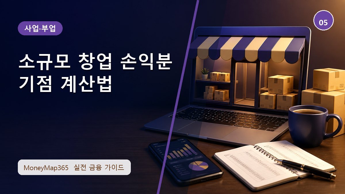 수익 내기 전에 확인할 소규모 창업 손익분기점 계산법