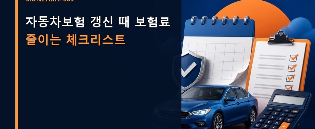 자동차보험 갱신 때 보험료 줄이는 체크리스트