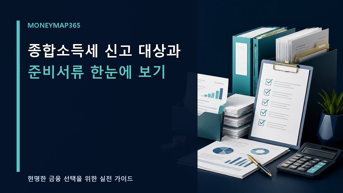 종합소득세 신고 대상과 준비서류 한눈에 보기