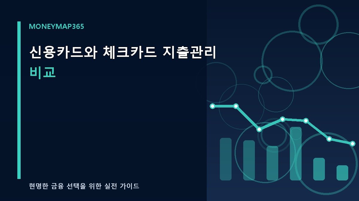 신용카드와 체크카드 지출관리 비교