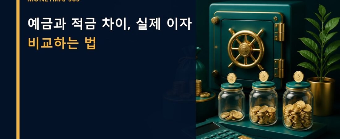 예금과 적금 차이, 실제 이자 비교하는 법