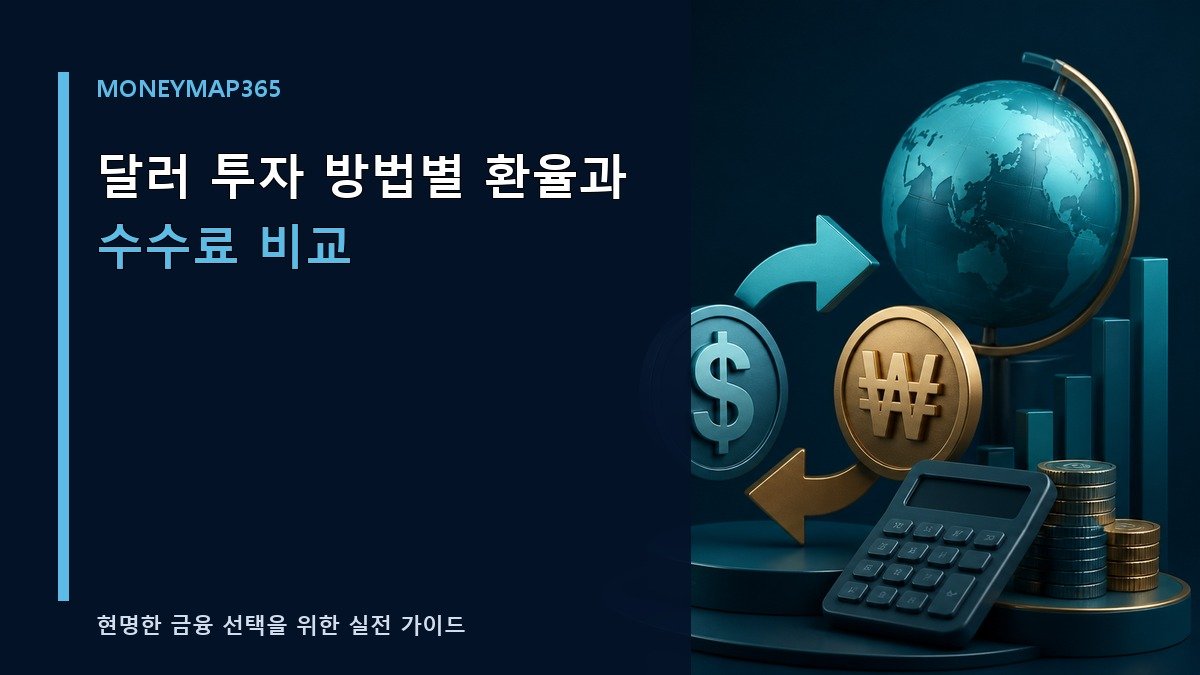 달러 투자 방법별 환율과 수수료 비교