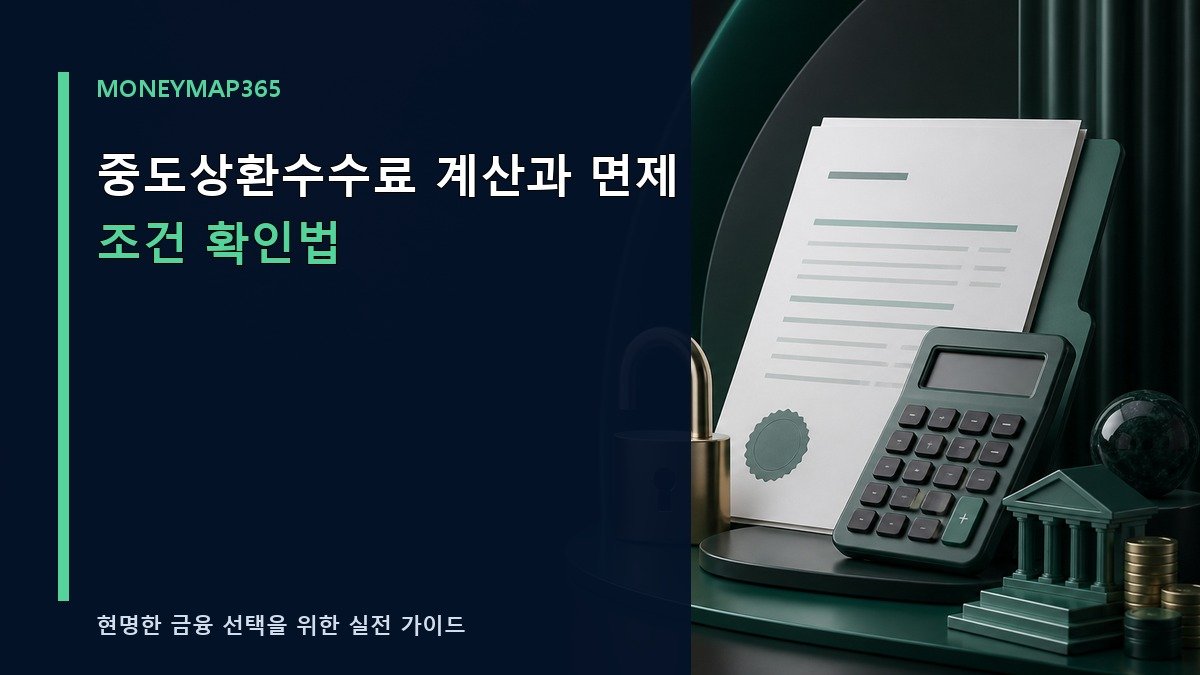 중도상환수수료 계산과 면제 조건 확인법