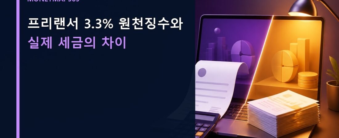 프리랜서 3.3% 원천징수와 실제 세금의 차이