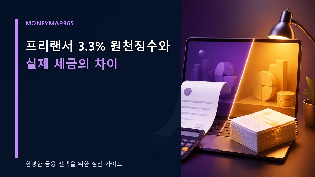 프리랜서 3.3% 원천징수와 실제 세금의 차이