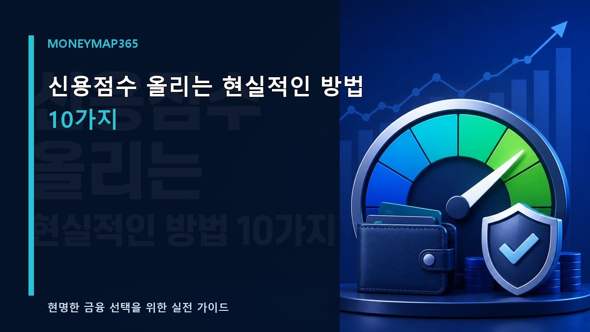 신용점수 올리는 현실적인 방법 10가지