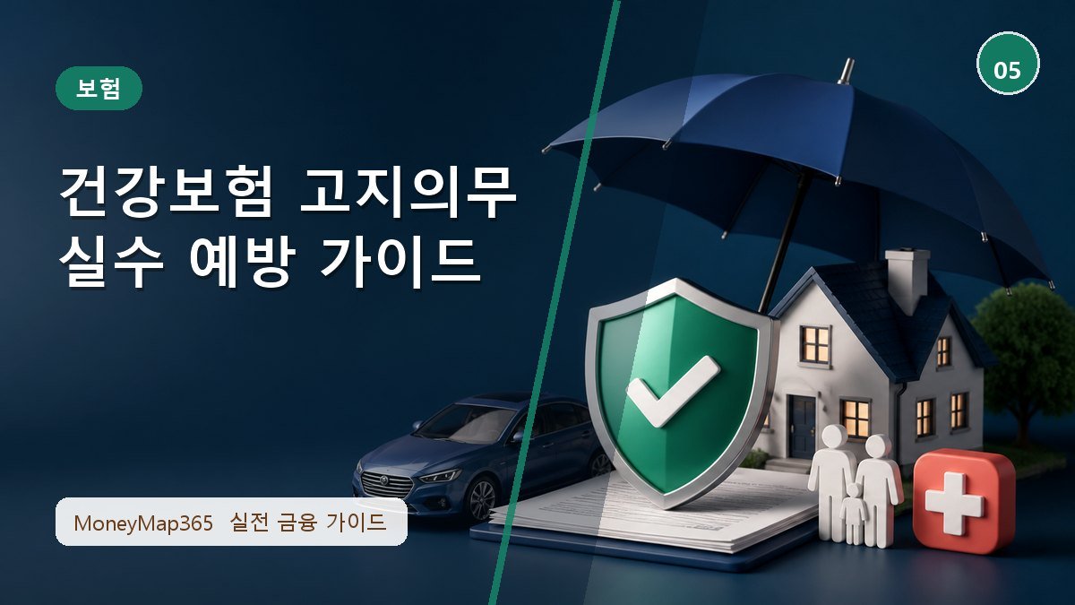 보험금 놓치지 않는 건강보험 고지의무 실수 예방 가이드