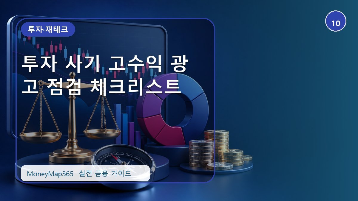 투자 손실 줄이는 투자 사기 고수익 광고 점검 체크리스트
