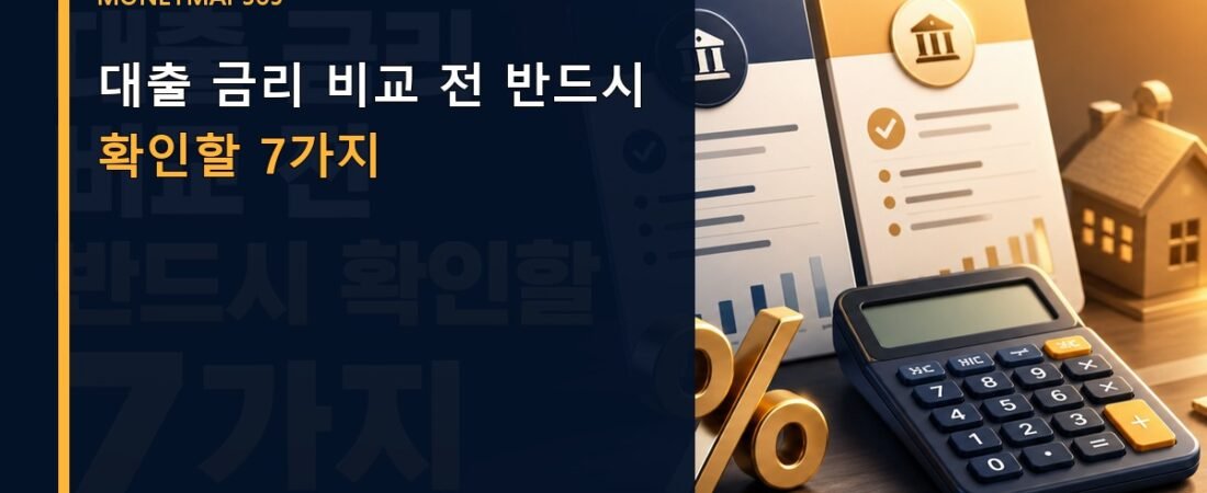 대출 금리 비교 전 반드시 확인할 7가지