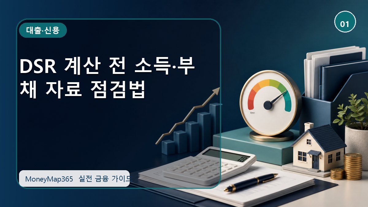 이자·한도 손해 막는 DSR 계산 전 소득·부채 자료 점검법