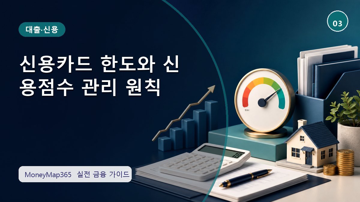 이자·한도 손해 막는 신용카드 한도와 신용점수 관리 원칙