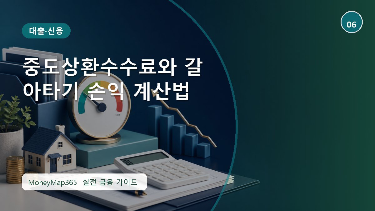 이자·한도 손해 막는 중도상환수수료와 갈아타기 손익 계산법