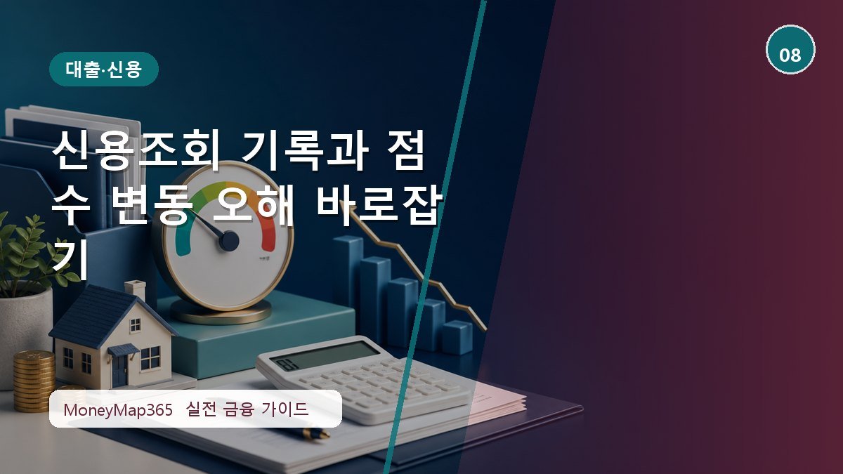 이자·한도 손해 막는 신용조회 기록과 점수 변동 오해 바로잡기