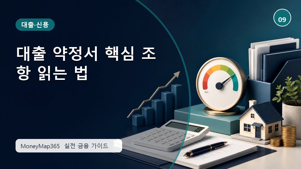 이자·한도 손해 막는 대출 약정서 핵심 조항 읽는 법
