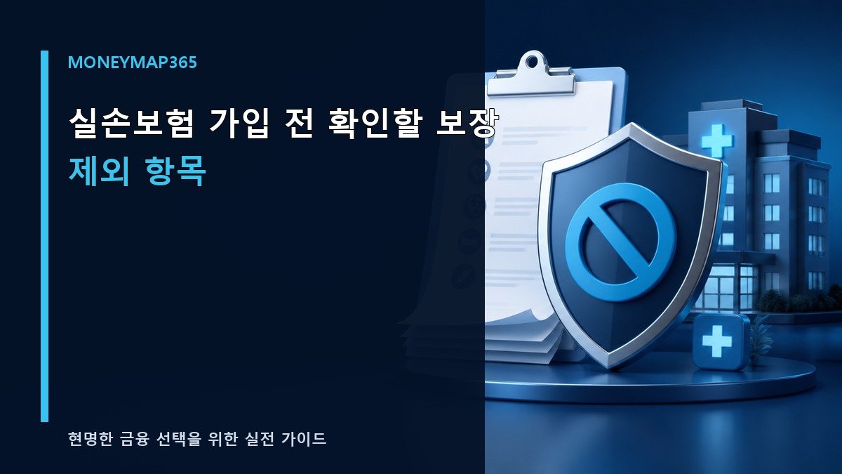 실손보험 가입 전 확인할 보장 제외 항목