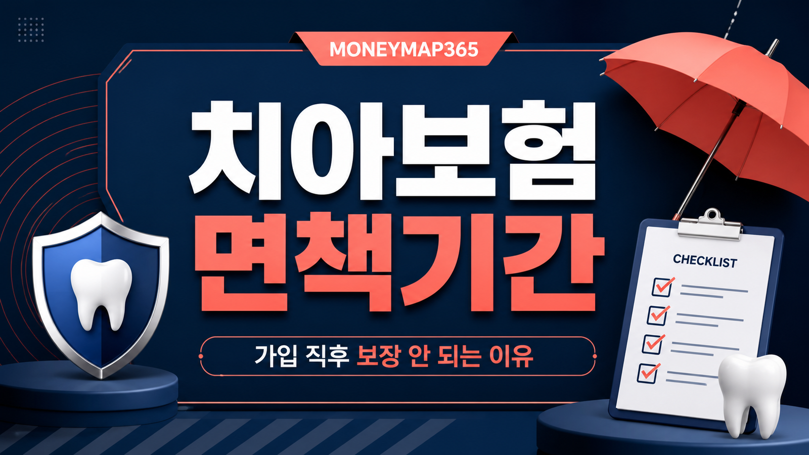 치아보험 면책·감액기간, 가입 직후 보장 안 되는 이유