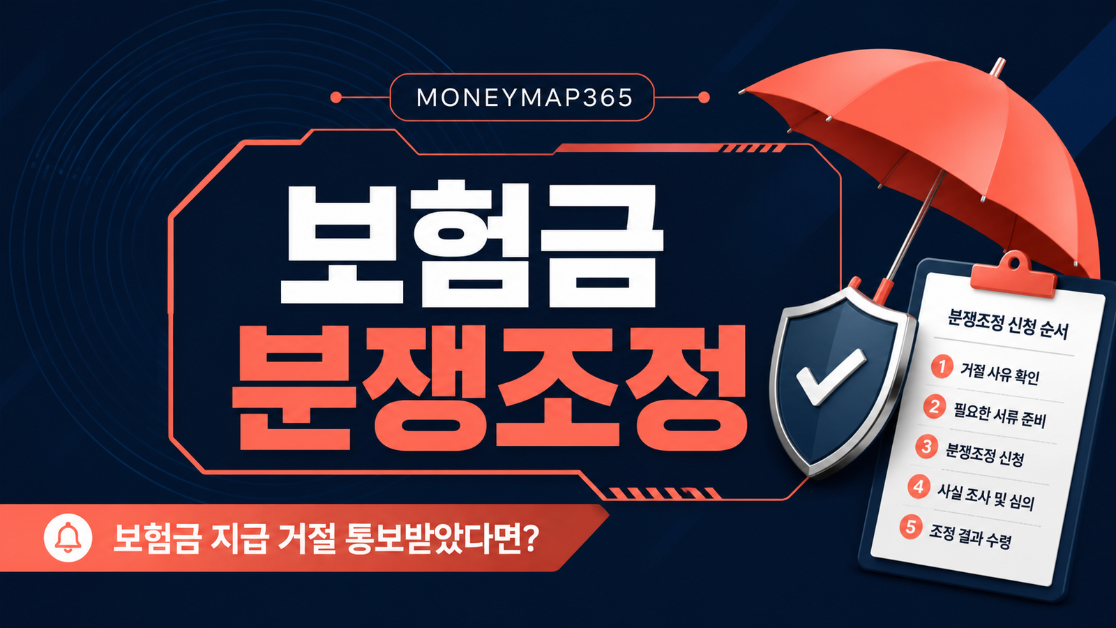 보험금 지급 거절 통보받았다면? 분쟁조정 신청 순서
