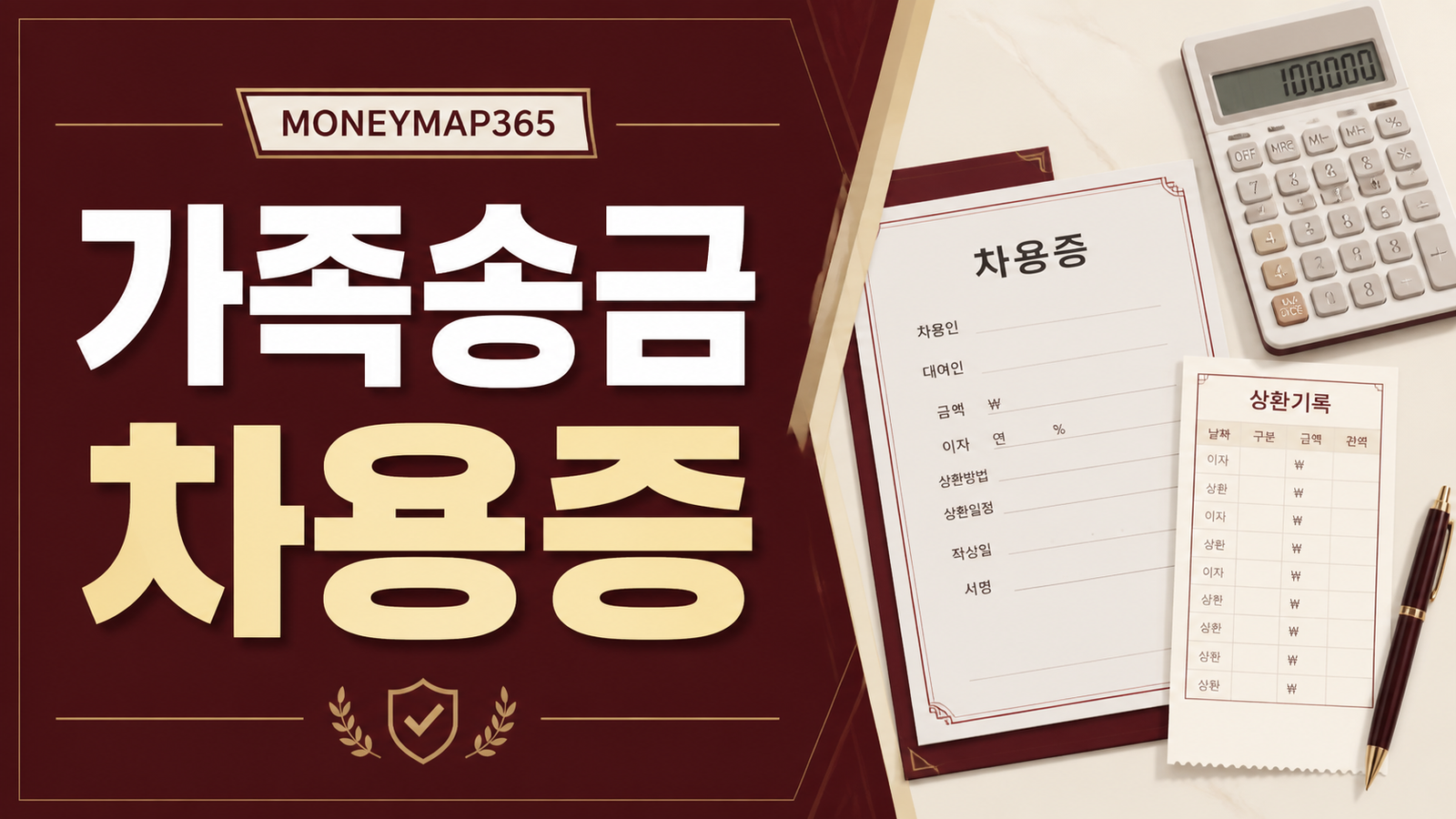 가족 간 송금 차용증, 증여세 오해 막는 이자·상환기록