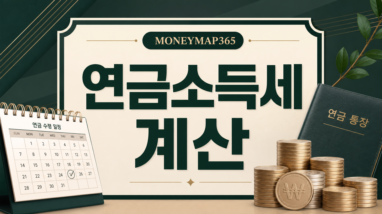 연금소득세 얼마나 떼나? 수령액별 과세 체크
