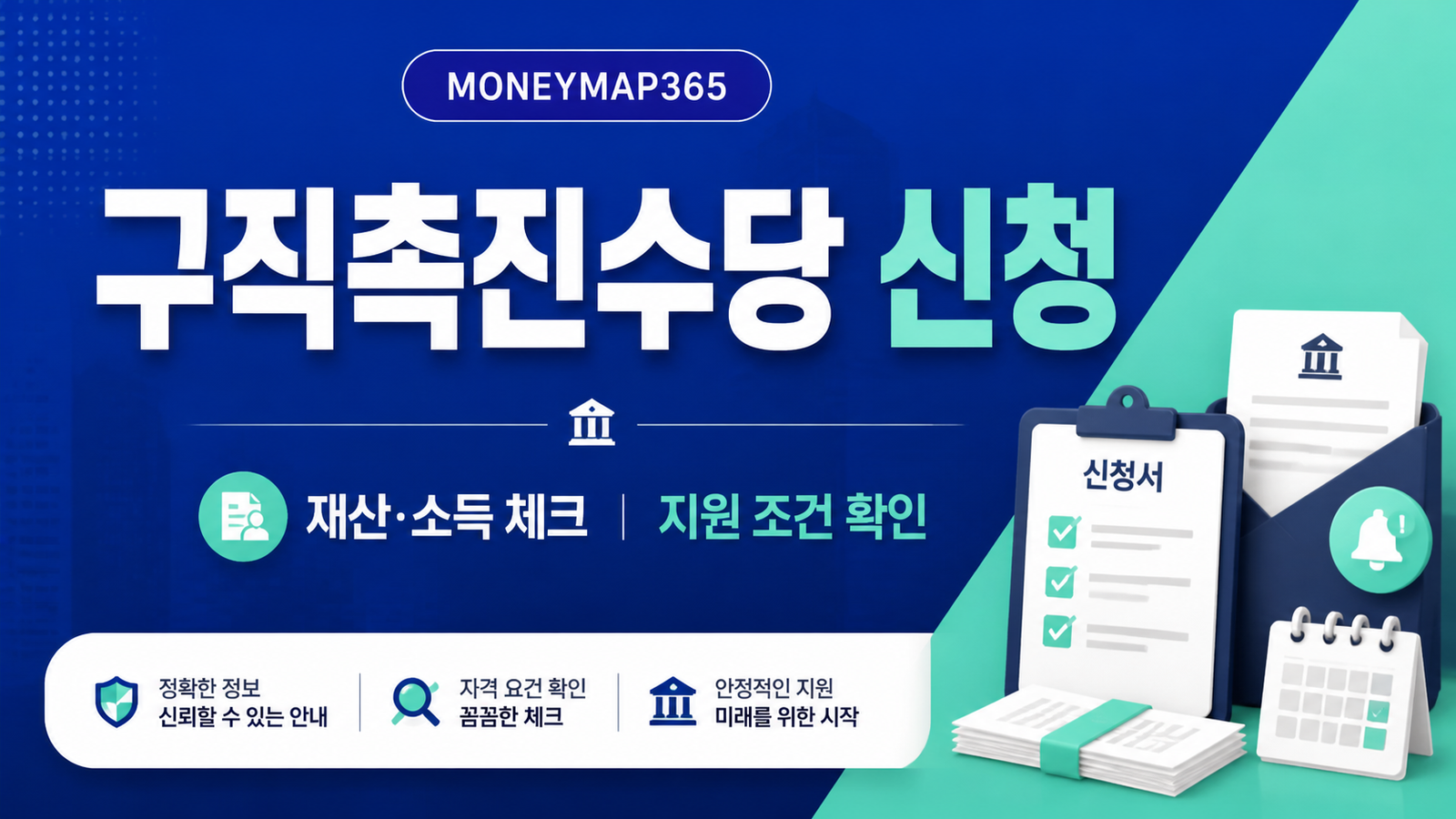 국민취업지원제도 구직촉진수당, 재산·소득 체크