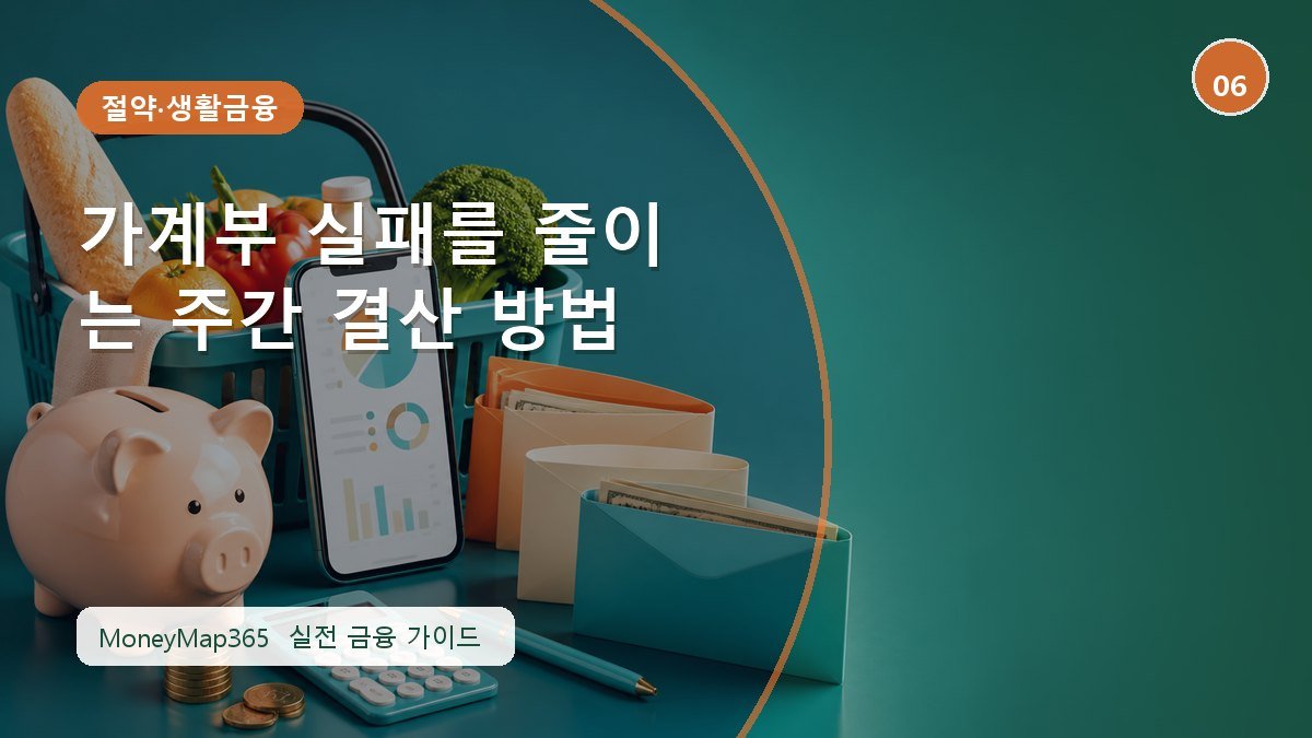 생활비 아끼는 가계부 실패를 줄이는 주간 결산 방법
