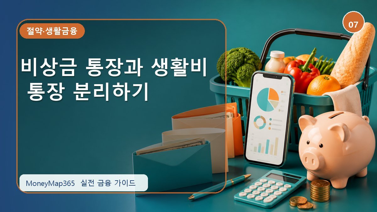 생활비 아끼는 비상금 통장과 생활비 통장 분리하기