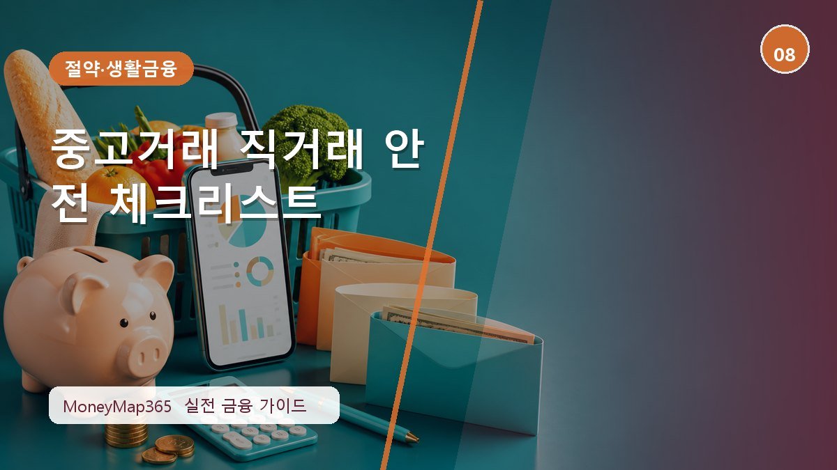 생활비 아끼는 중고거래 직거래 안전 체크리스트