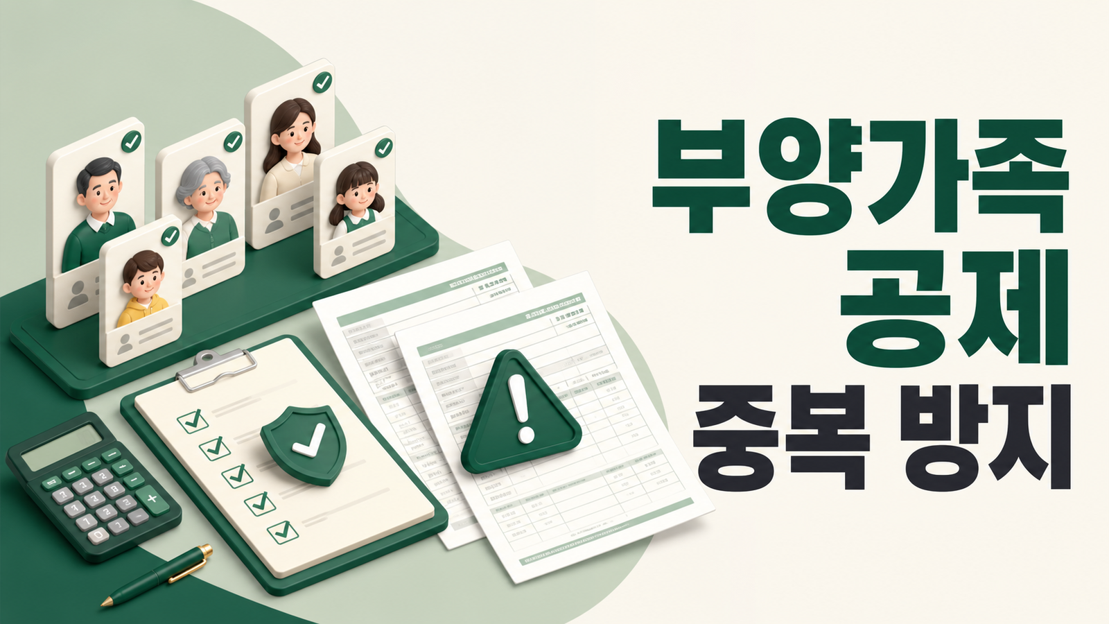 연말정산 부양가족 인적공제 중복 방지 체크리스트