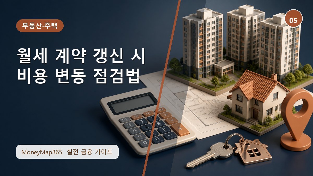 계약 전 꼭 보는 월세 계약 갱신 시 비용 변동 점검법