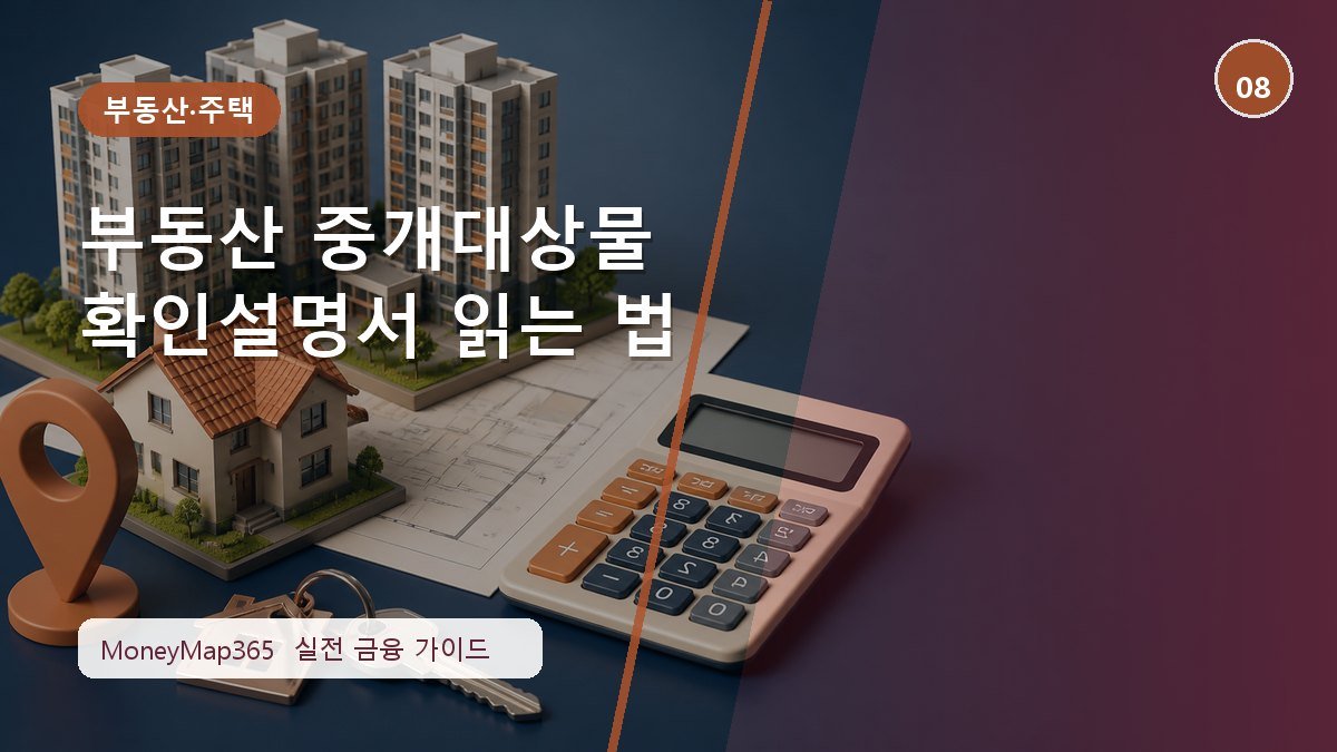 계약 전 꼭 보는 부동산 중개대상물 확인설명서 읽는 법