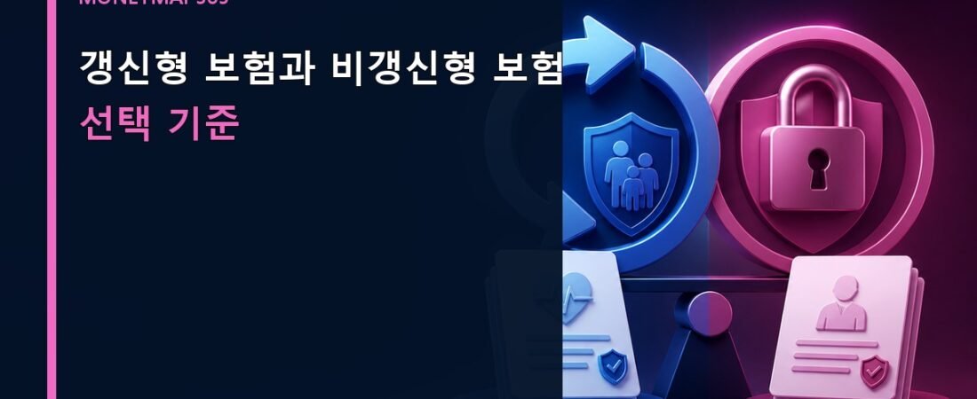 갱신형 보험과 비갱신형 보험 선택 기준