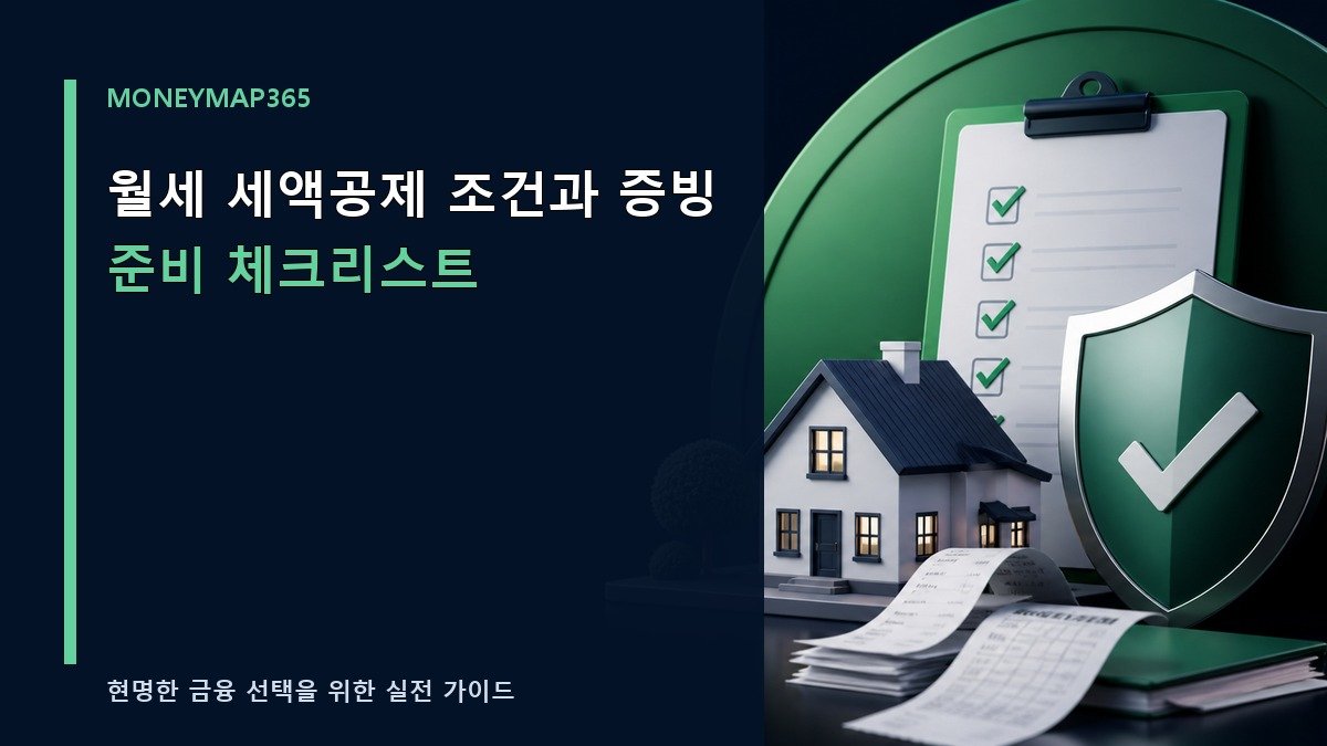 월세 세액공제 조건과 증빙 준비 체크리스트