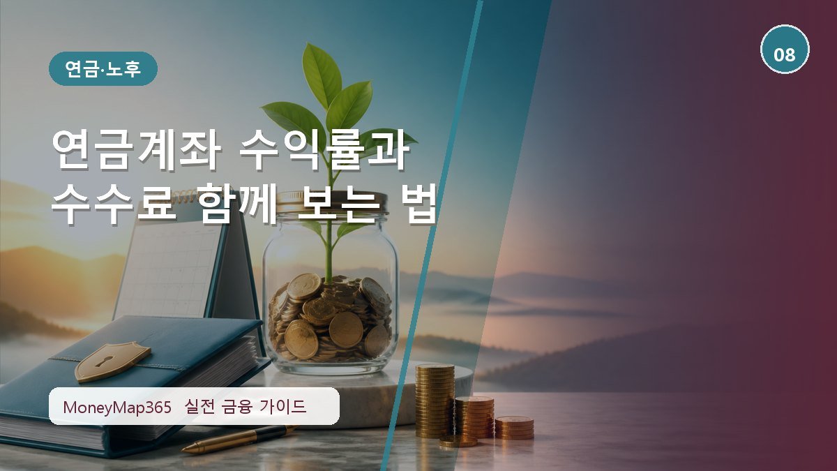 노후자금 지키는 연금계좌 수익률과 수수료 함께 보는 법