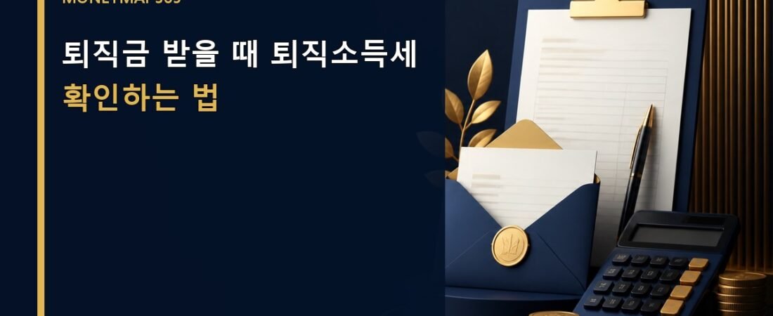 퇴직금 받을 때 퇴직소득세 확인하는 법
