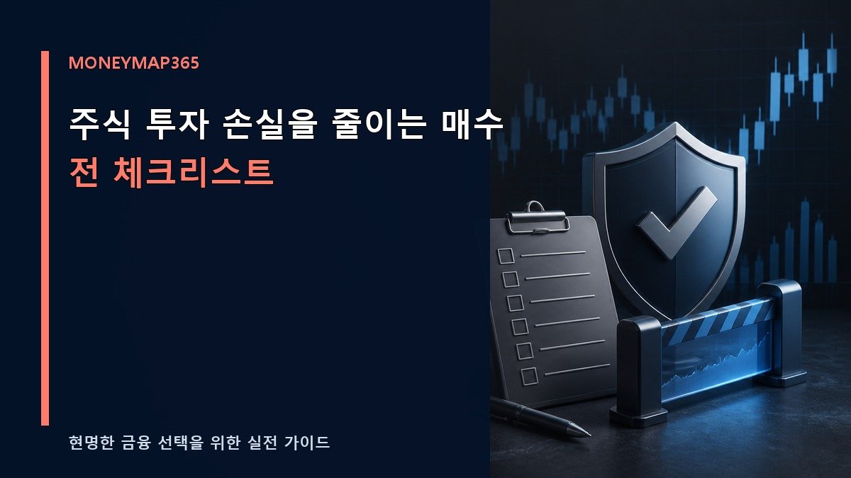 주식 투자 손실을 줄이는 매수 전 체크리스트