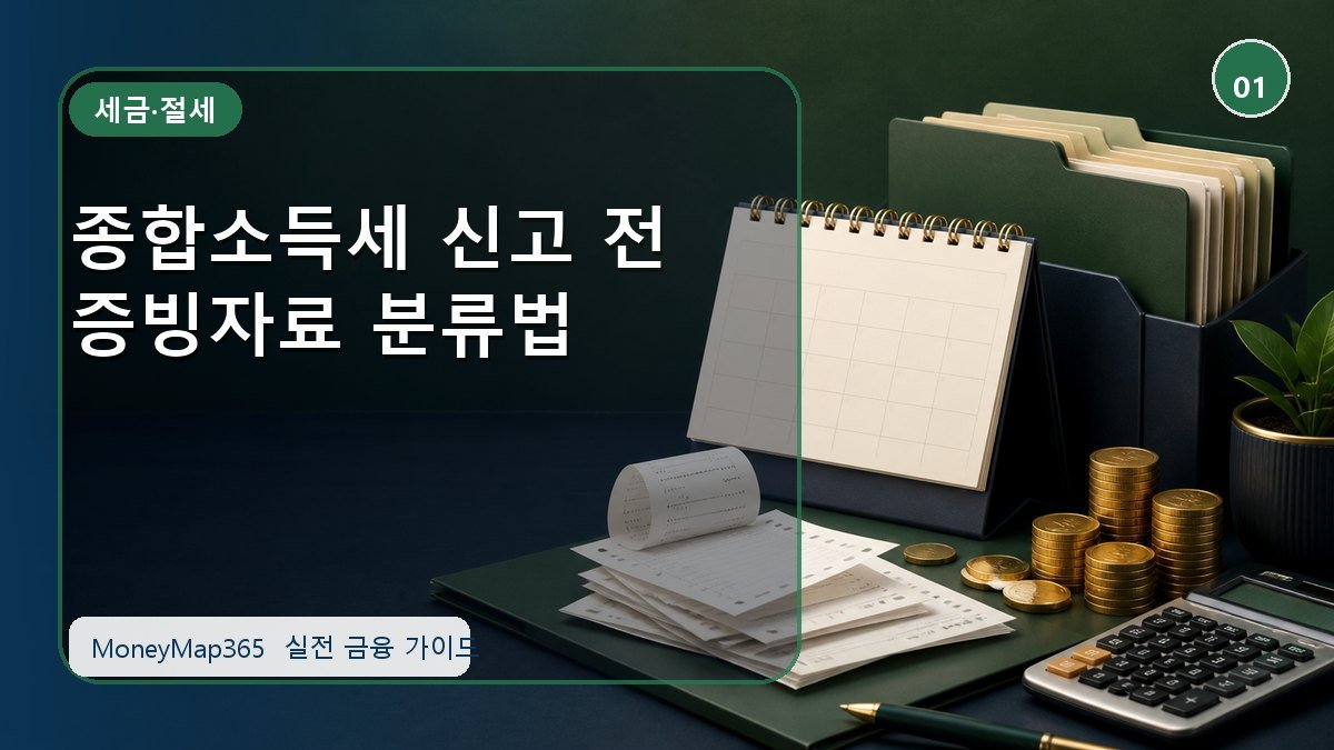 세금 더 내지 않는 종합소득세 신고 전 증빙자료 분류법