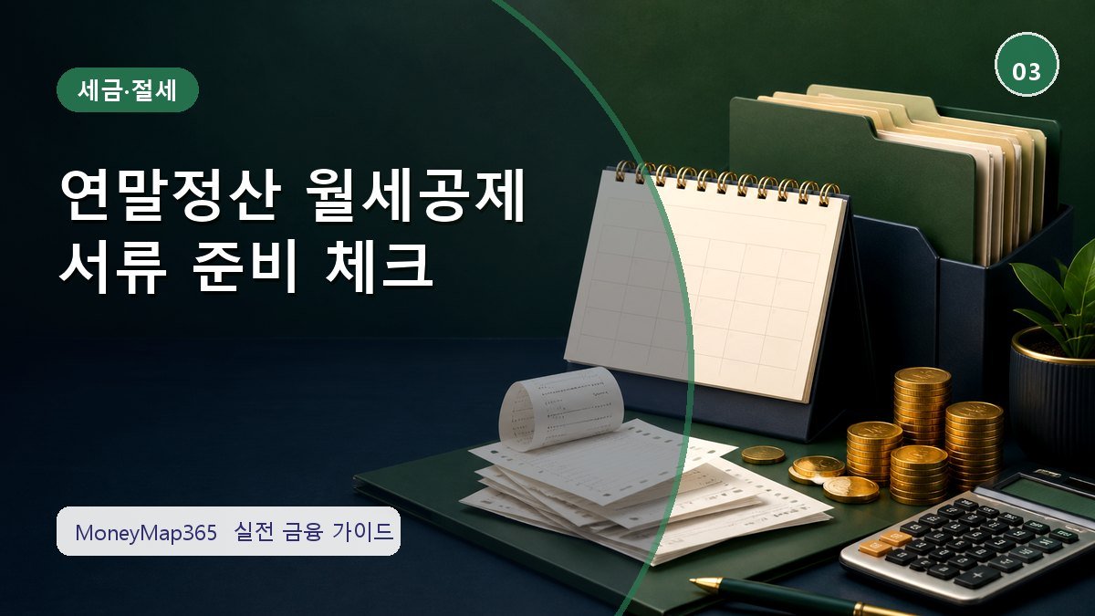 세금 더 내지 않는 연말정산 월세공제 서류 준비 체크