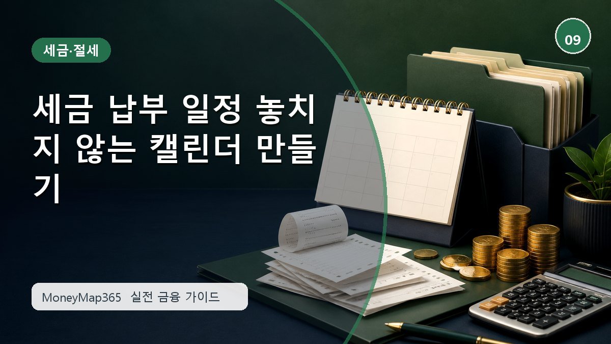 세금 더 내지 않는 세금 납부 일정 놓치지 않는 캘린더 만들기