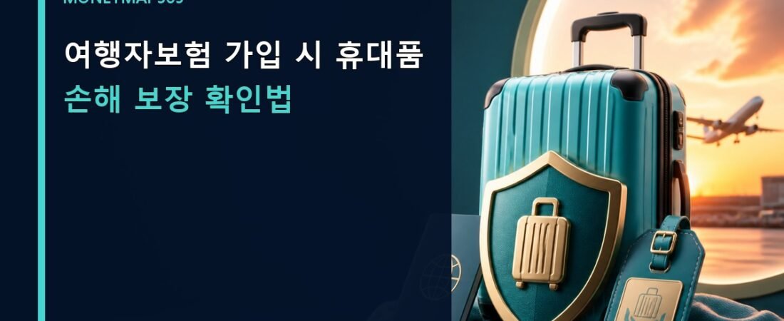 여행자보험 가입 시 휴대품 손해 보장 확인법