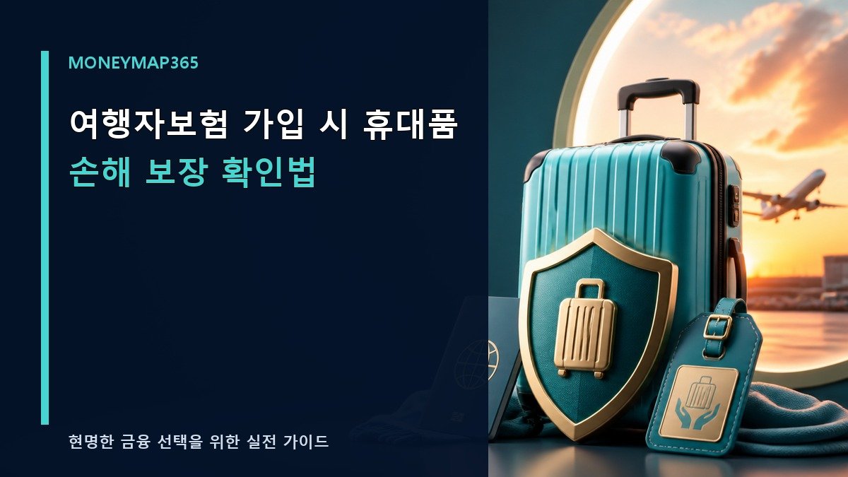 여행자보험 가입 시 휴대품 손해 보장 확인법